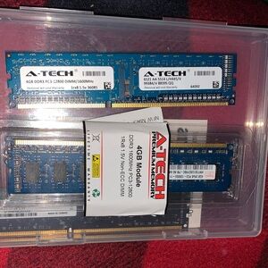 Blue 4GB DDR3 RAM Module (Budget pc builds)